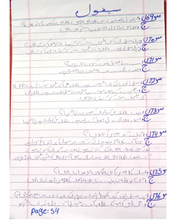 سوالاً جواباً — تفسیر جلالین