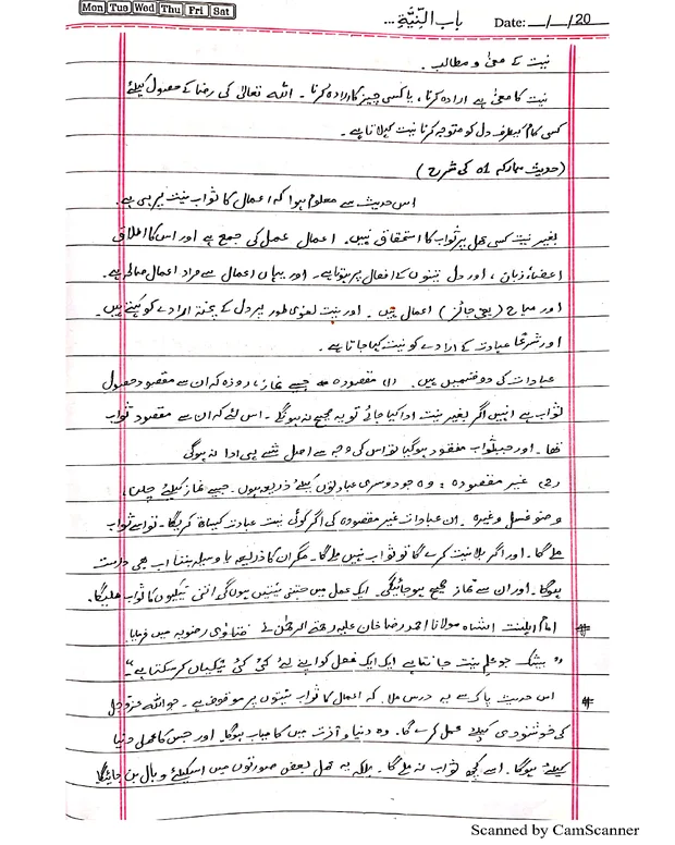 باب النیۃ — سنن ابن ماجہ