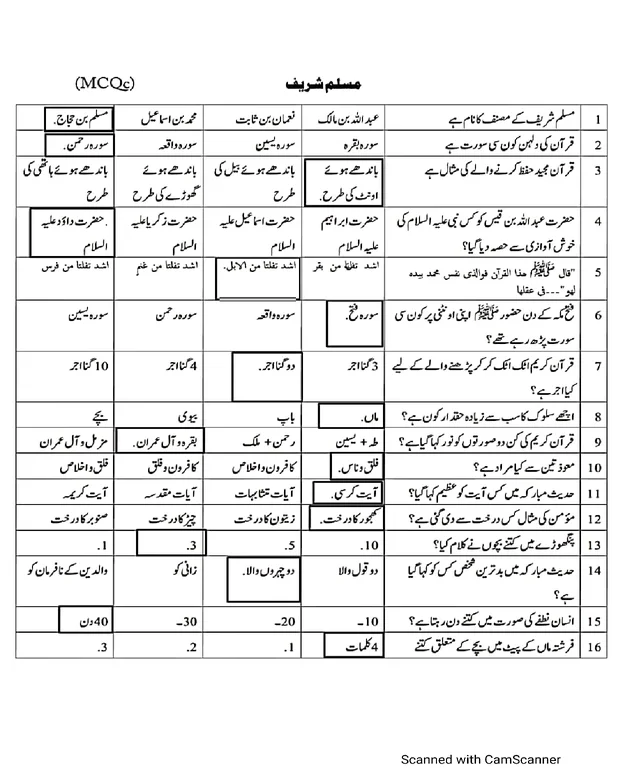 ایم سی کیوز 3 — صحیح مسلم