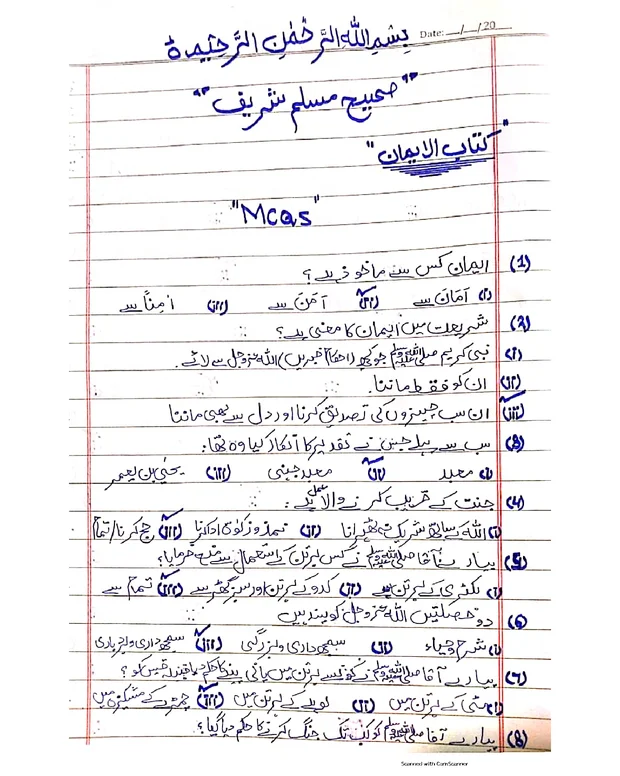 ایم سی کیوز 4 — صحیح مسلم