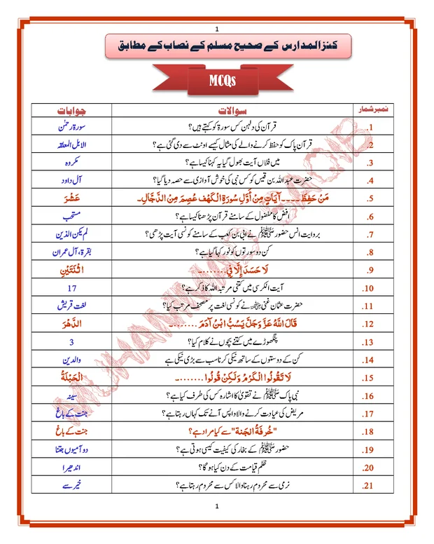 ایم سی کیوز 8 — صحیح مسلم